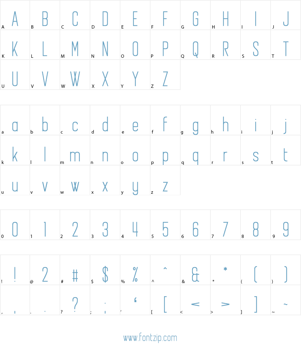 Another Flight Font Character